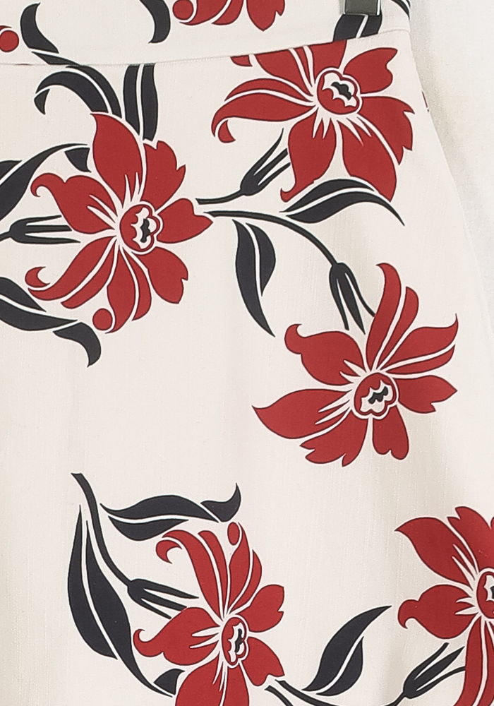 Jupe Courte Blanche et Rouge - Taille M/38 de la marque Tara Jarmon | PARAD79088 - Vendu par Paradigme - Image 3