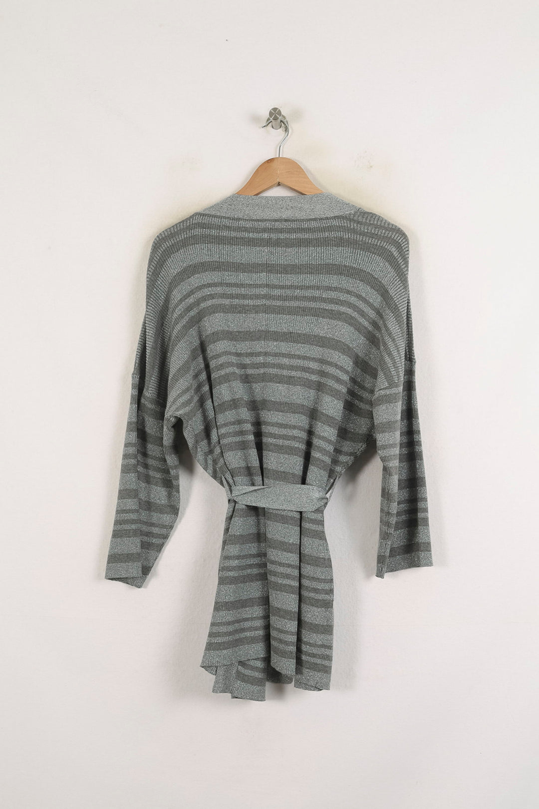 Cardigan Gris Rayé - Taille S/36 de la marque Bérénice | PARAD79093 - Vendu par Paradigme - Image 4