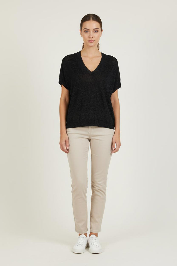 Pull Noir - Taille S/36 de la marque La Fée Maraboutée | PARAD79096 - Vendu par Paradigme - Image 1