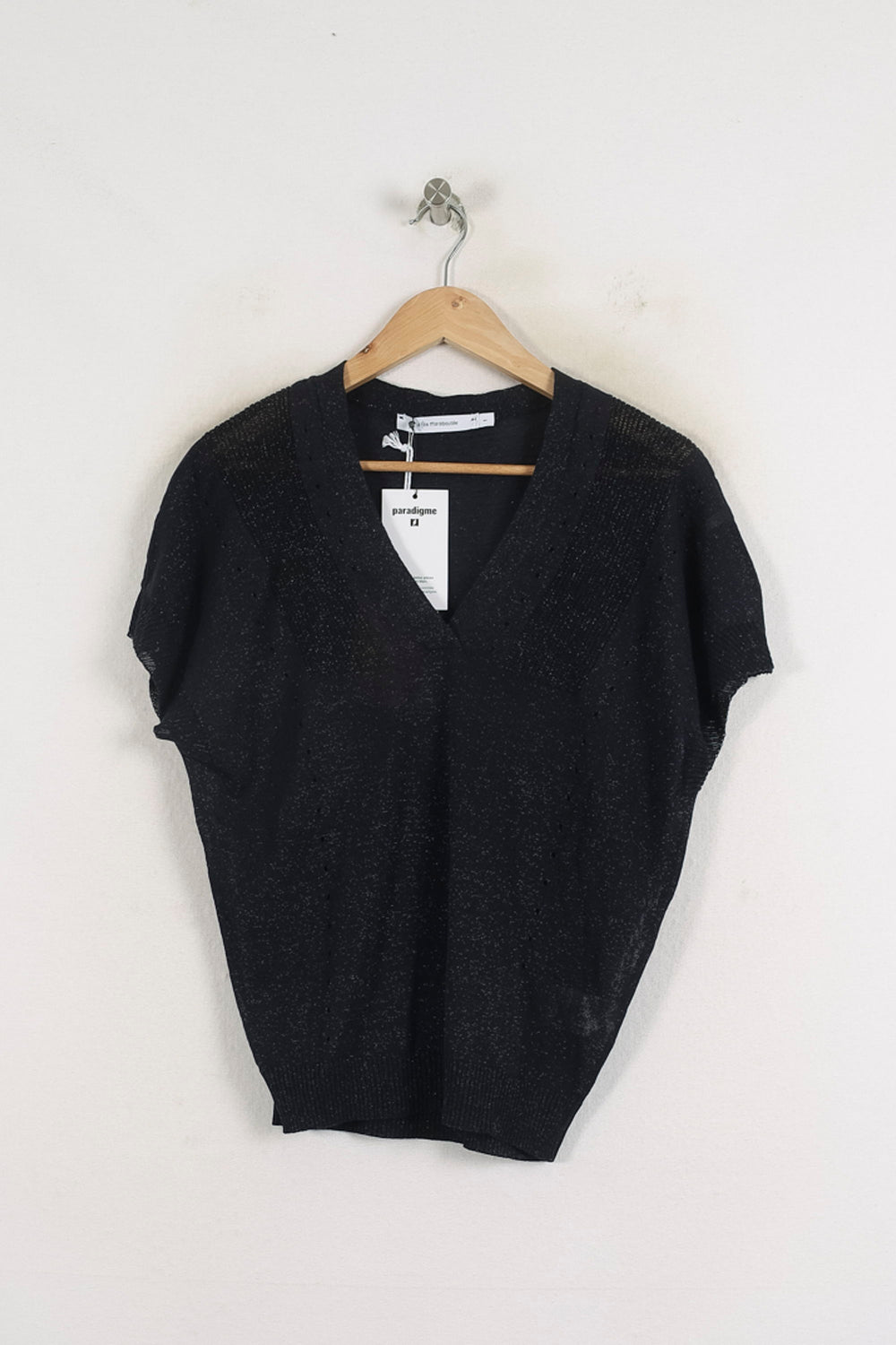 Pull Noir - Taille S/36 de la marque La Fée Maraboutée | PARAD79096 - Vendu par Paradigme - Image 2
