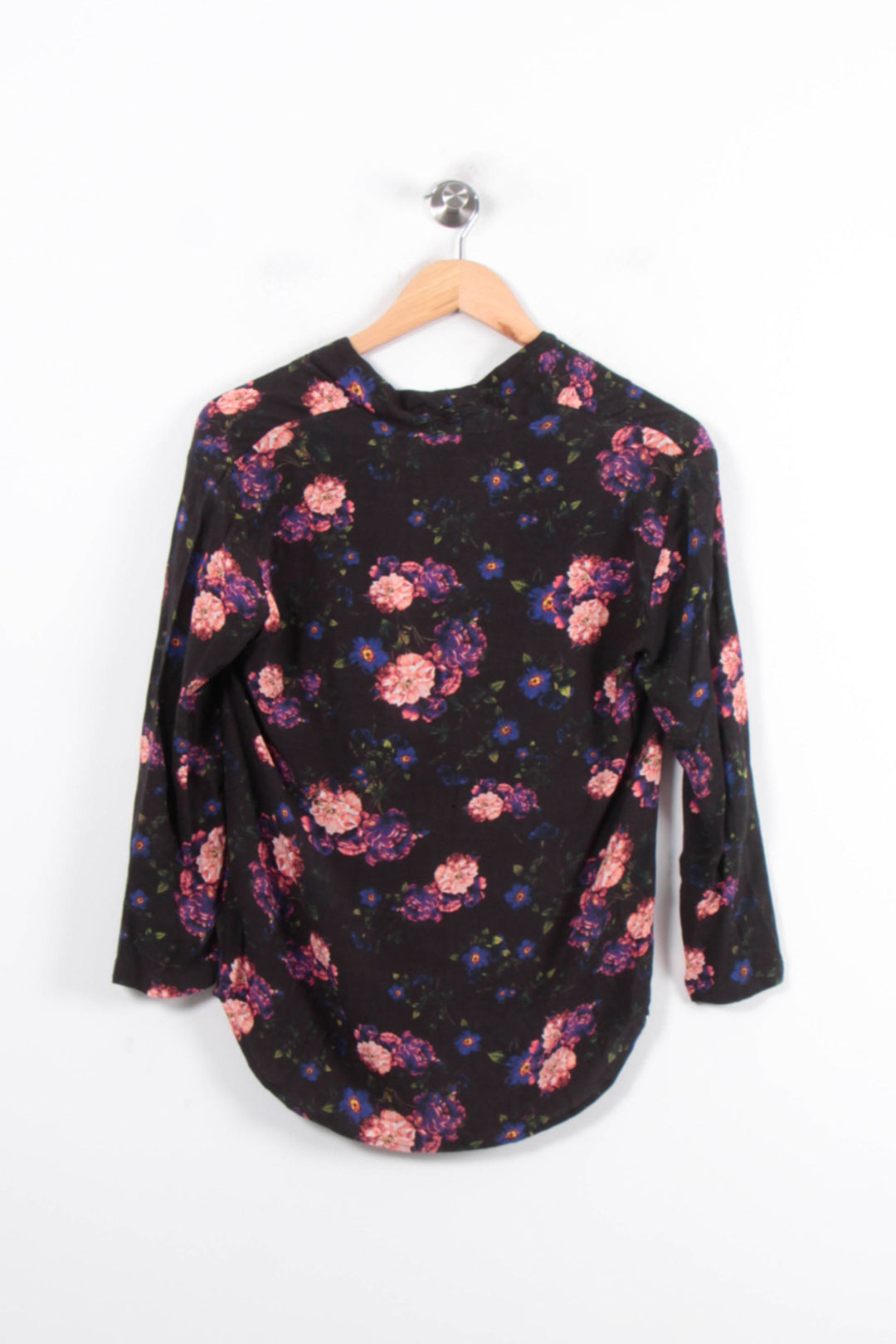 Blouse Fleurie Noire et Rose - Taille S/36 de la marque IRO | PARAD79099 - Vendu par Paradigme - Image 4