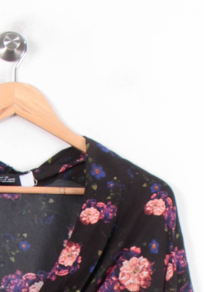 Blouse Fleurie Noire et Rose - Taille S/36 de la marque IRO | PARAD79099 - Vendu par Paradigme - Image 3