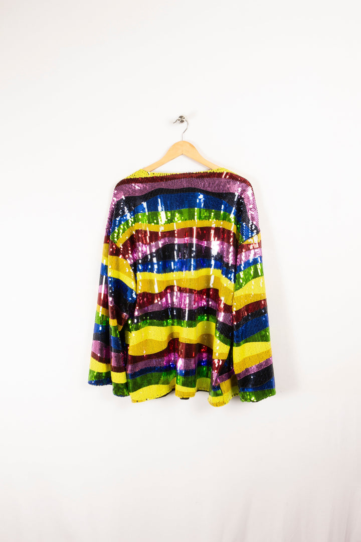 Iridescent Rainbow Pattern Summer Jacket - XL / 42