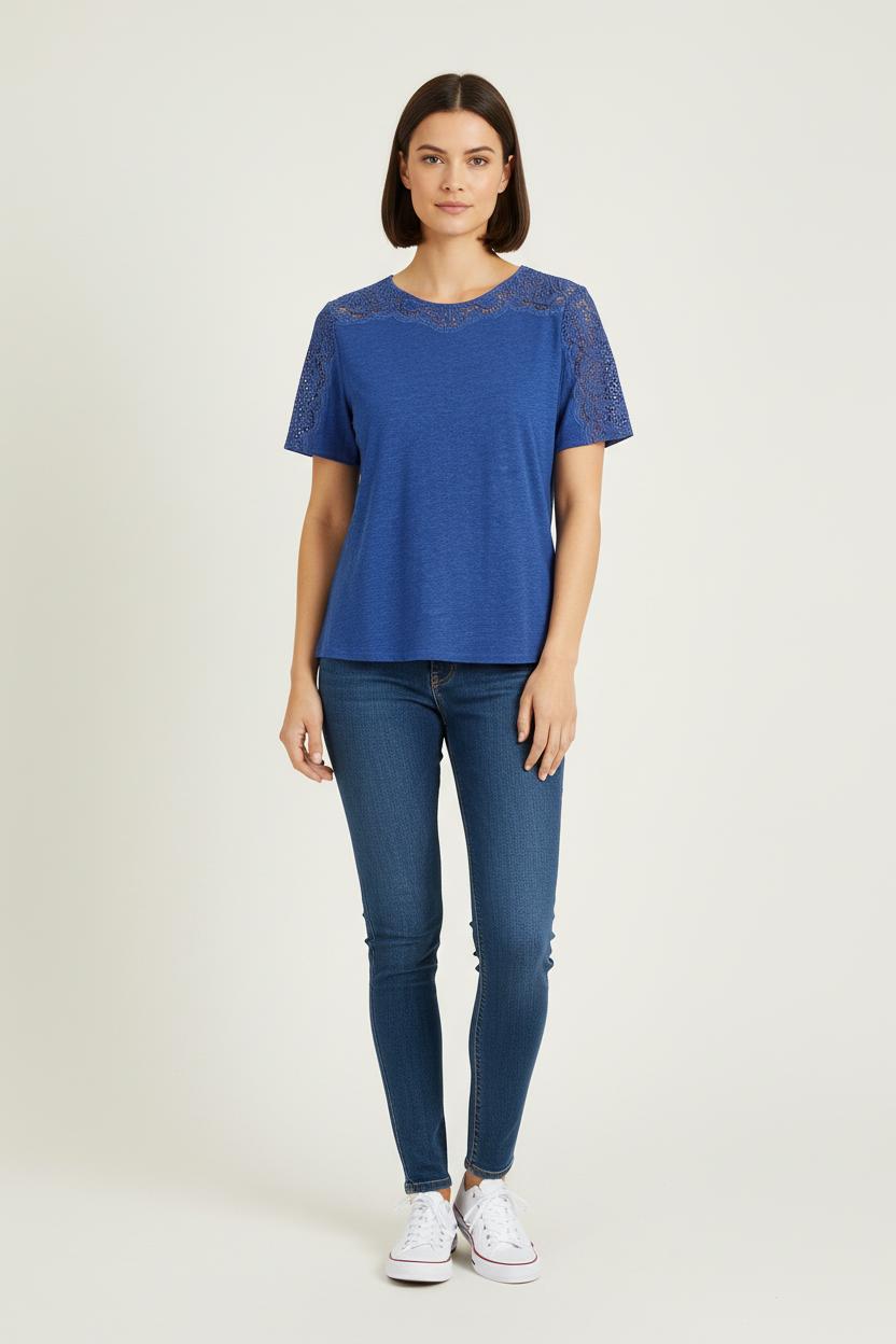 Tee-shirt Bleu - Taille M/38 de la marque Sézane | PARAD80002 - Vendu par Paradigme - Image 1