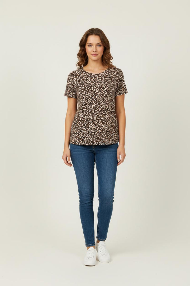 Tee-shirt Léopard Multicolore - Taille XS/34 de la marque Sézane | PARAD80005 - Vendu par Paradigme - Image 1