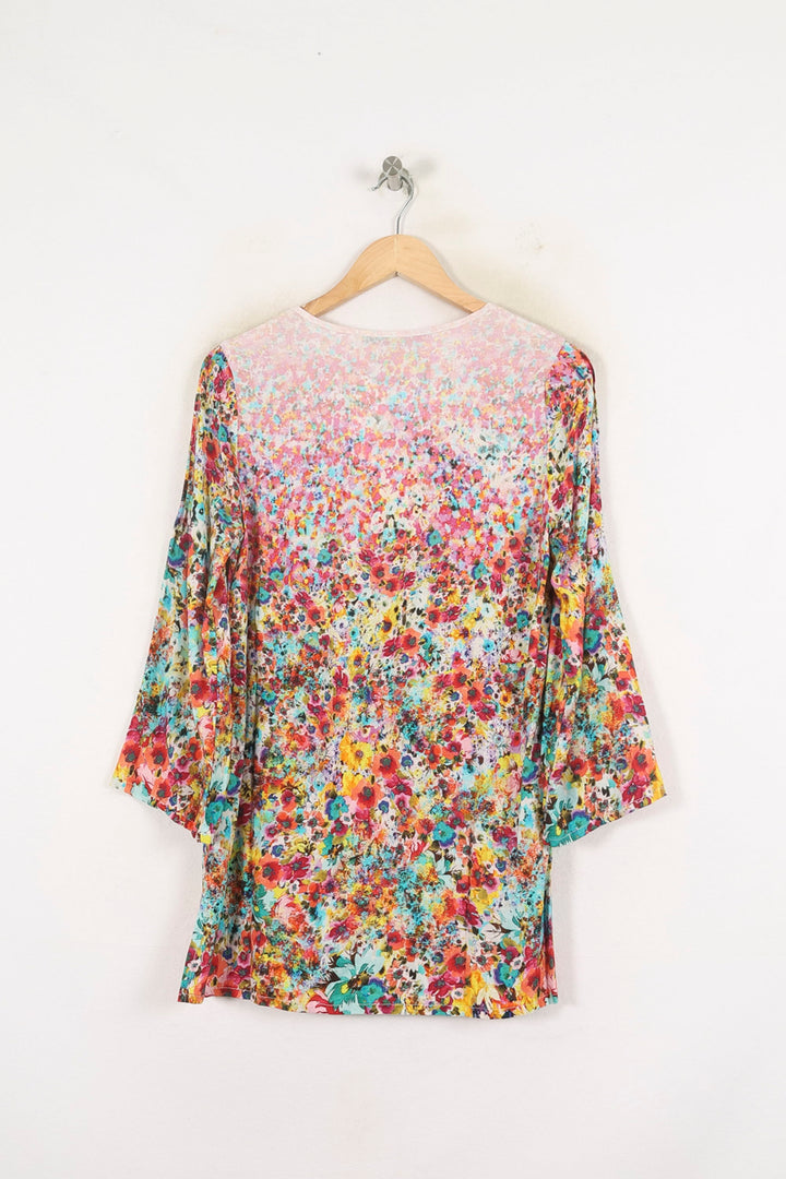 Blouse Multicolore - Taille M/38 de la marque La Fée Maraboutée | PARAD80008 - Vendu par Paradigme - Image 4