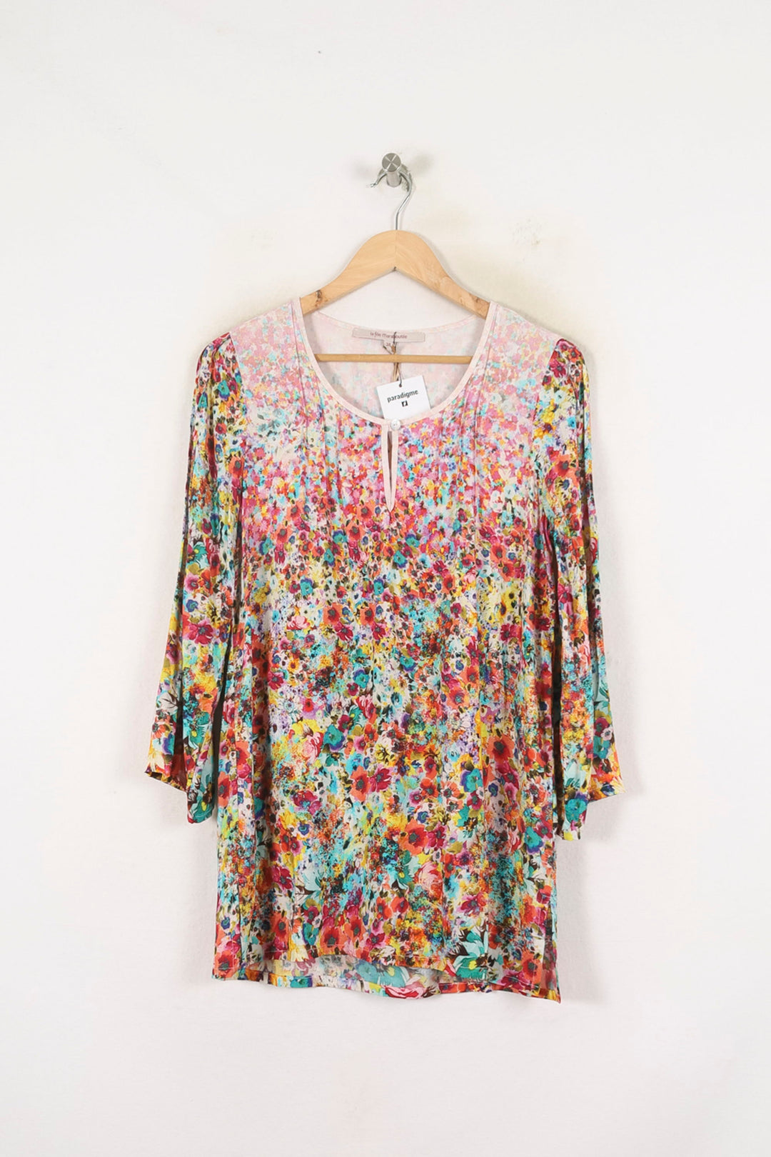 Blouse Multicolore - Taille M/38 de la marque La Fée Maraboutée | PARAD80008 - Vendu par Paradigme - Image 2