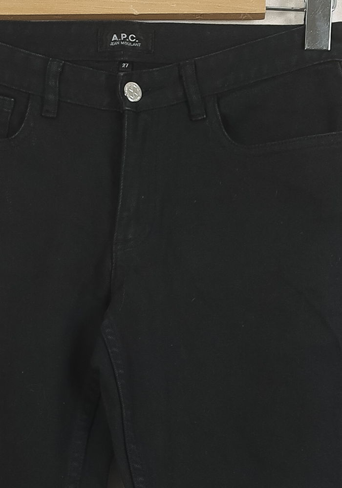 Jean Slim Noir - Taille M/38 de la marque A.P.C. | PARAD80015 - Vendu par Paradigme - Image 3