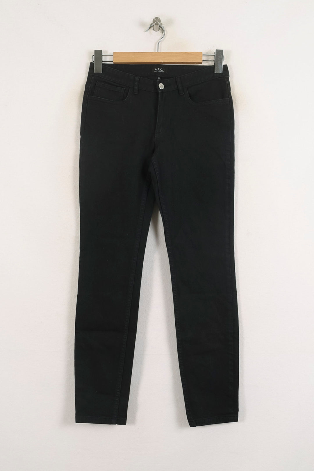 Jean Slim Noir - Taille M/38 de la marque A.P.C. | PARAD80015 - Vendu par Paradigme - Image 2
