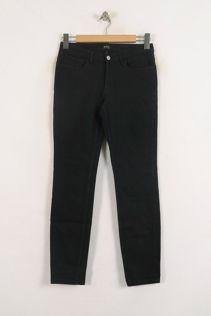 Jean Slim Noir - Taille M/38 de la marque A.P.C. | PARAD80015 - Vendu par Paradigme - Image 2