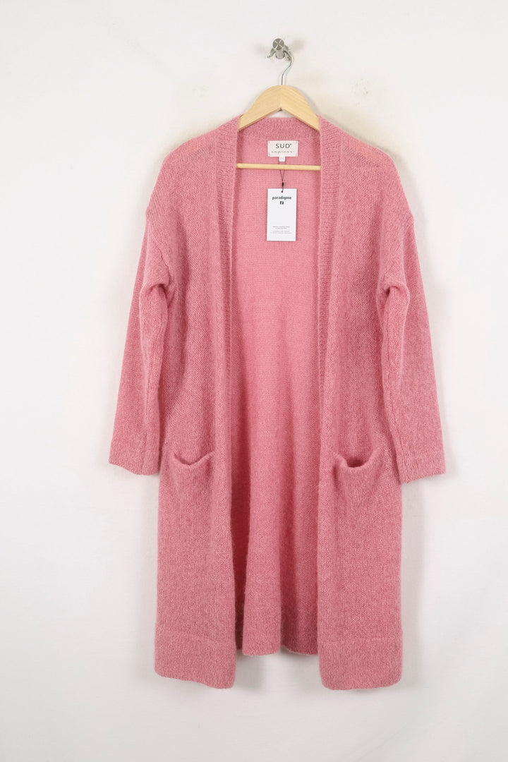 Cardigan Rose - Taille S/36 de la marque Sud express | PARAD80018 - Vendu par Paradigme - Image 2