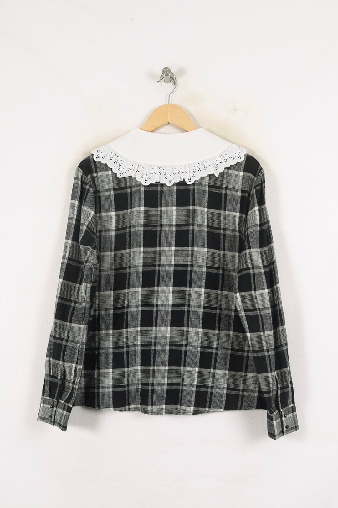 Chemise à Carreaux Noire et Blanche - Taille XXL/44 de la marque Sézane | PARAD80020 - Vendu par Paradigme - Image 4