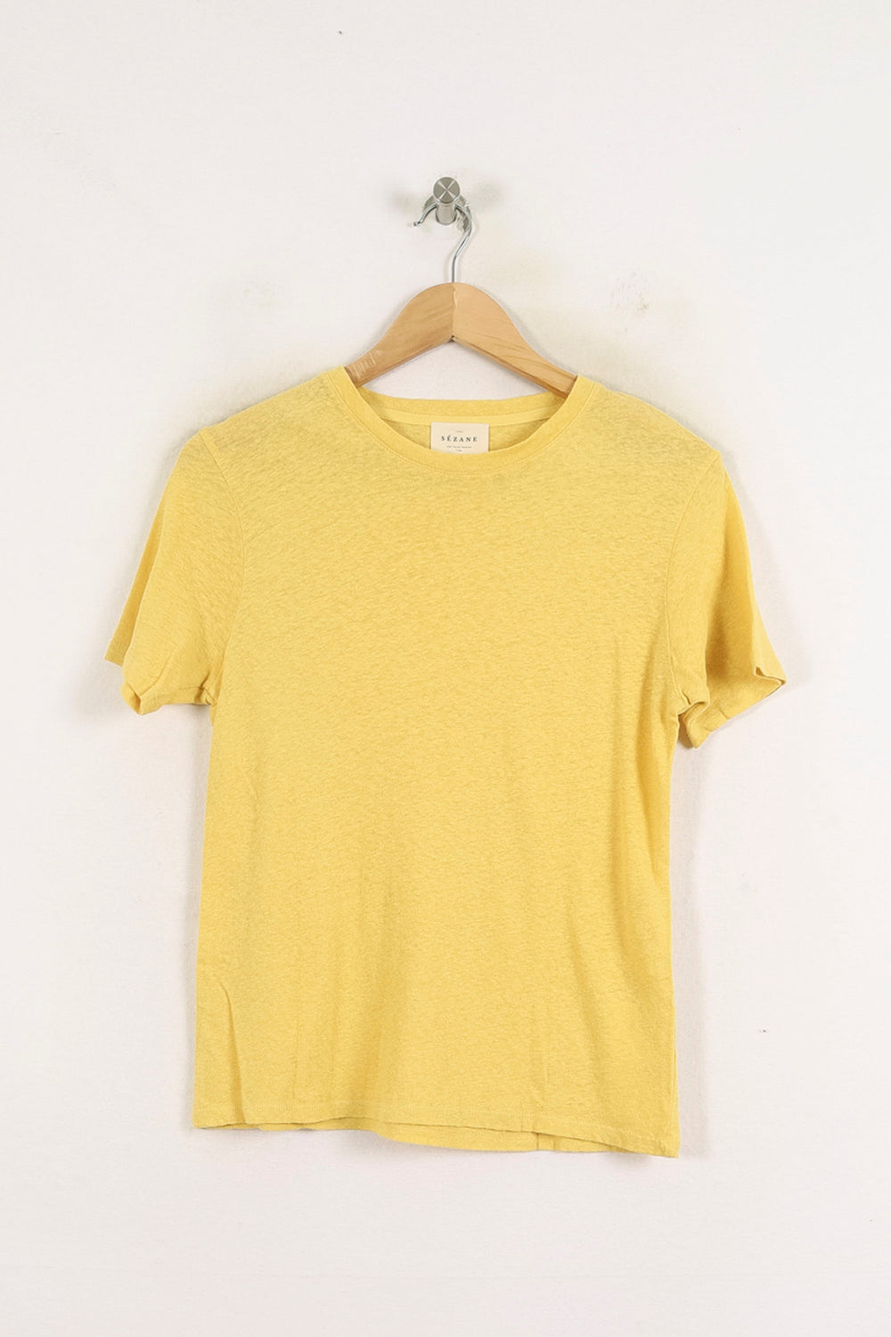Tee-shirt Jaune - Taille XS/34 de la marque Sézane | PARAD80022 - Vendu par Paradigme - Image 2