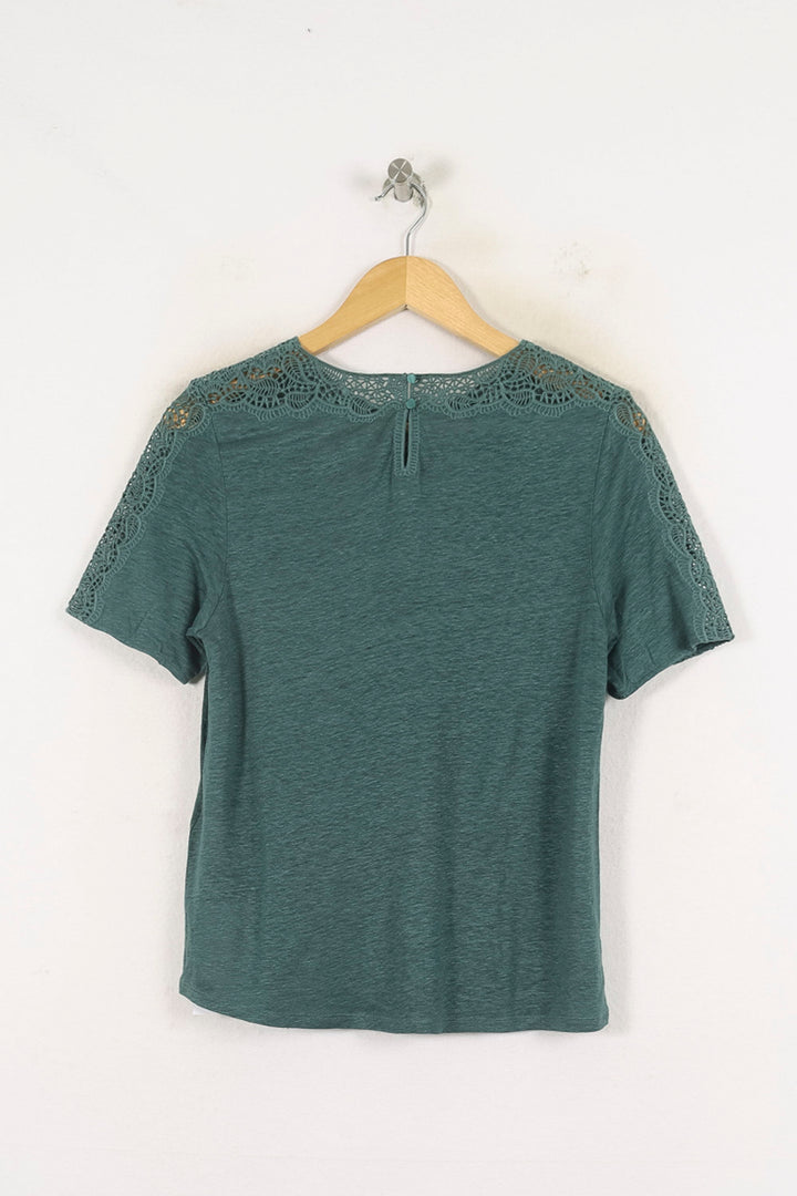 Tee-shirt Vert - Taille M/38 de la marque Sézane | PARAD80023 - Vendu par Paradigme - Image 4