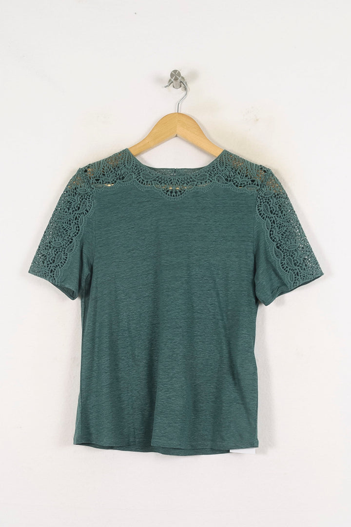 Tee-shirt Vert - Taille M/38 de la marque Sézane | PARAD80023 - Vendu par Paradigme - Image 2