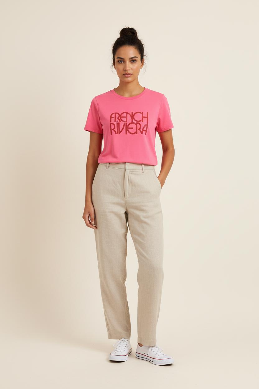 Tee-shirt Rose - Taille S/36 de la marque Sézane | PARAD80024 - Vendu par Paradigme - Image 1