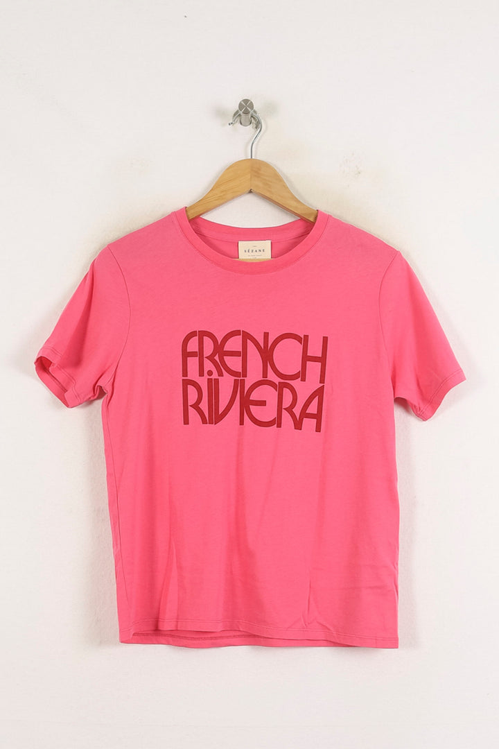 Tee-shirt Rose - Taille S/36 de la marque Sézane | PARAD80024 - Vendu par Paradigme - Image 2