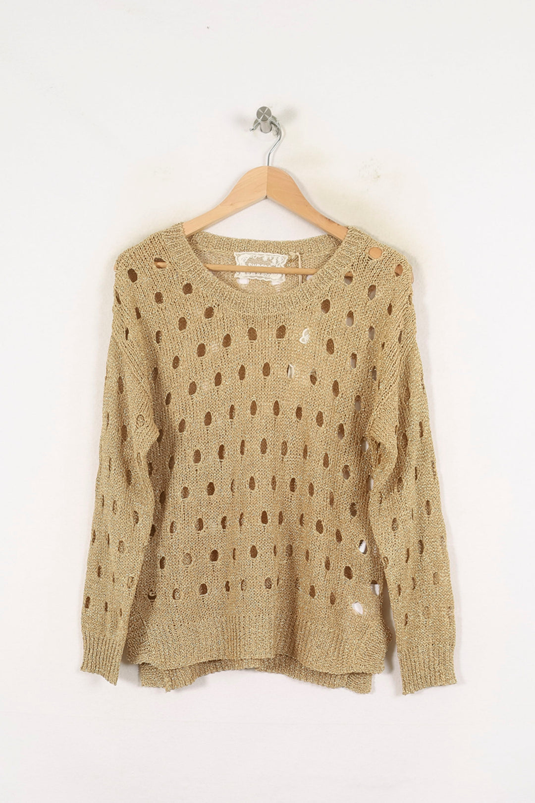 Pull Troué Doré - Taille T.U. de la marque Suncoo | PARAD80045 - Vendu par Paradigme - Image 2