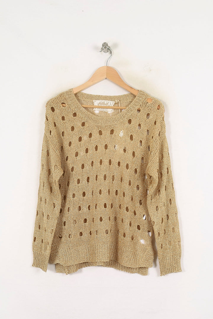 Pull Troué Doré - Taille T.U. de la marque Suncoo | PARAD80045 - Vendu par Paradigme - Image 2