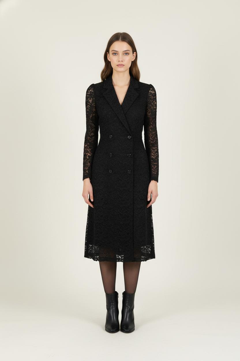 Robe Blazer Noire - Taille S/36 de la marque The Kooples | PARAD80049 - Vendu par Paradigme - Image 1