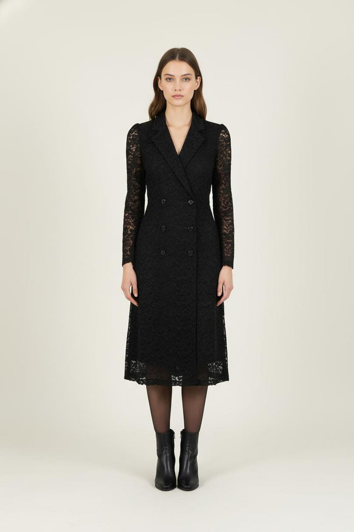 Robe Blazer Noire - Taille S/36 de la marque The Kooples | PARAD80049 - Vendu par Paradigme - Image 1