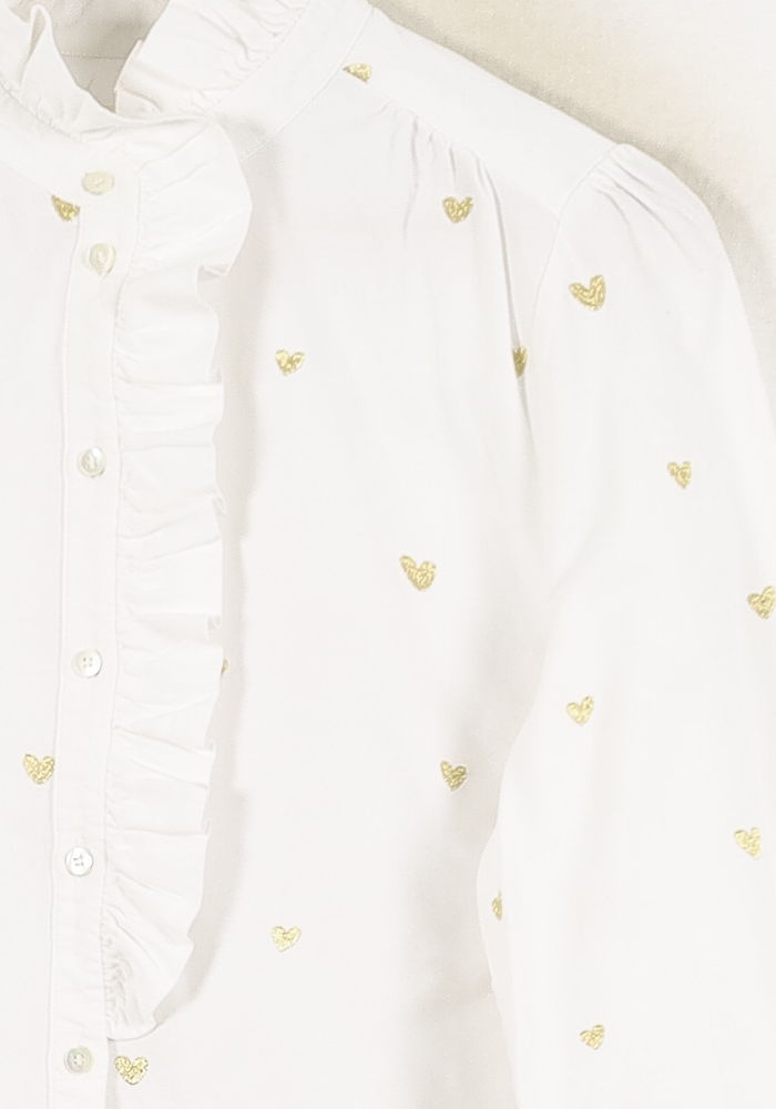 Chemise Blanche et Dorée - Taille L/40 de la marque Sézane | PARAD80073 - Vendu par Paradigme - Image 3