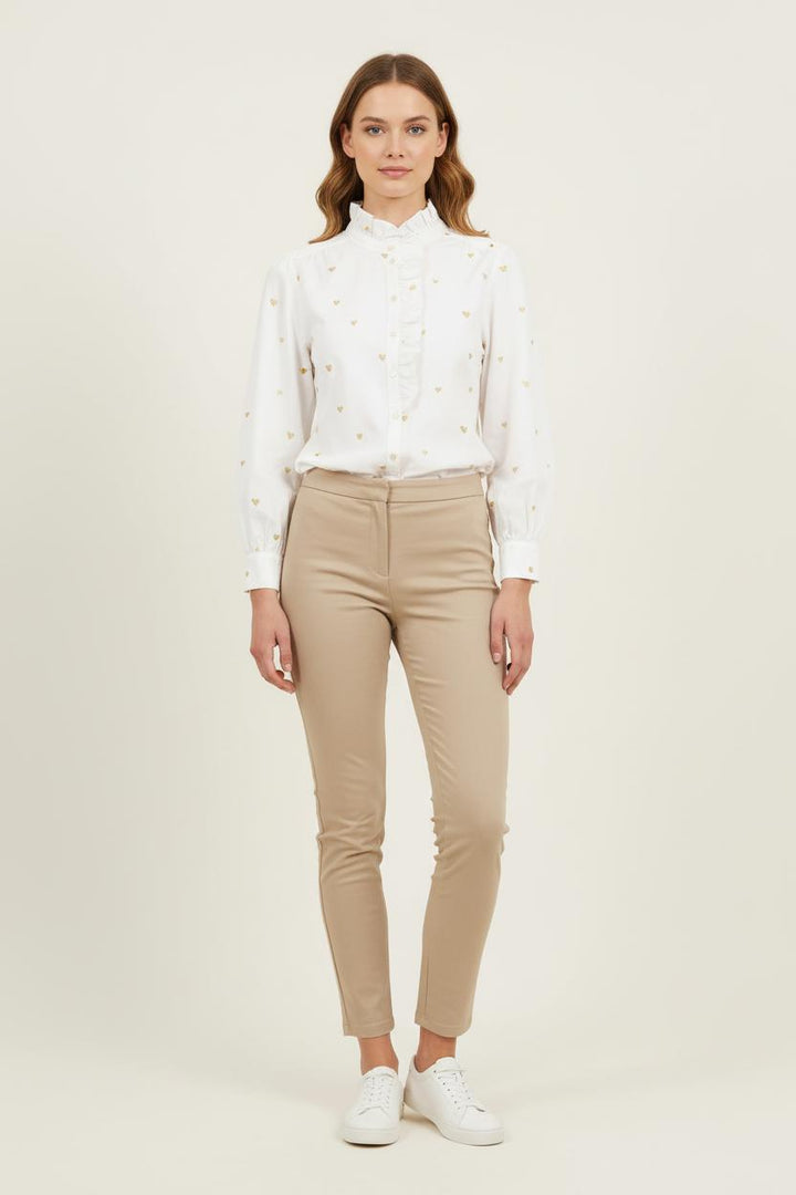 Chemise Blanche et Dorée - Taille L/40 de la marque Sézane | PARAD80073 - Vendu par Paradigme - Image 1