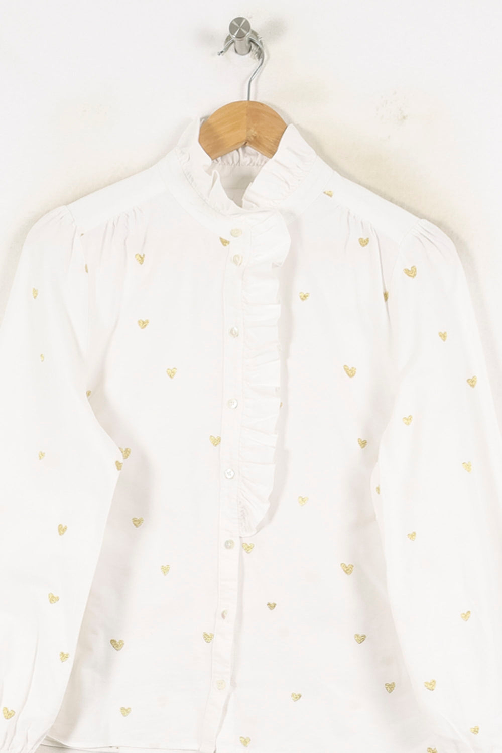 Chemise Blanche et Dorée - Taille L/40 de la marque Sézane | PARAD80073 - Vendu par Paradigme - Image 2