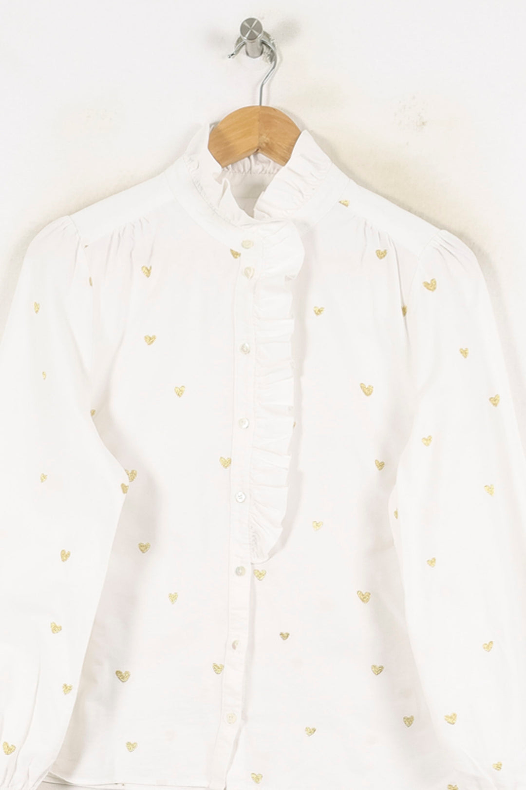 Chemise Blanche et Dorée - Taille L/40 de la marque Sézane | PARAD80073 - Vendu par Paradigme - Image 2
