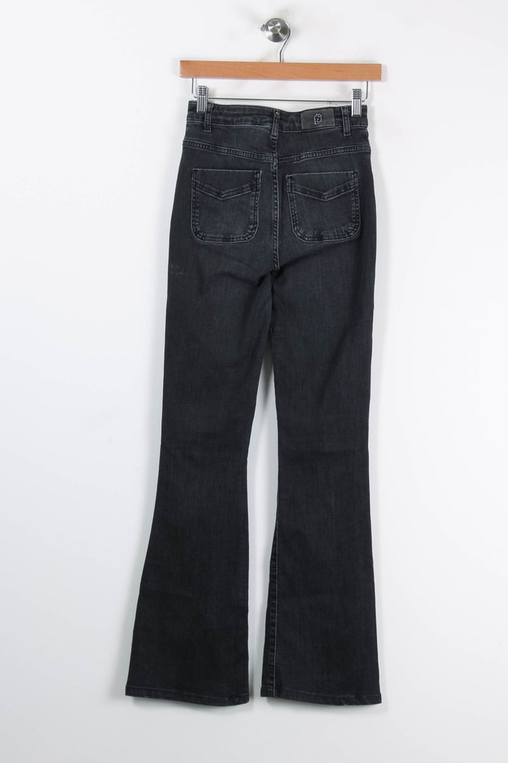 Jean Évasé Gris - Taille S/36 de la marque Liu Jo | PARAD80103 - Vendu par Paradigme - Image 4
