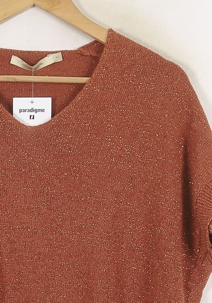 Pull Orange - Taille S/36 de la marque La Fée Maraboutée | PARAD80111 - Vendu par Paradigme - Image 3