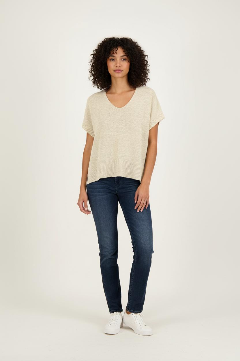 Pull Beige - Taille S/36 de la marque La Fée Maraboutée | PARAD80113 - Vendu par Paradigme - Image 1