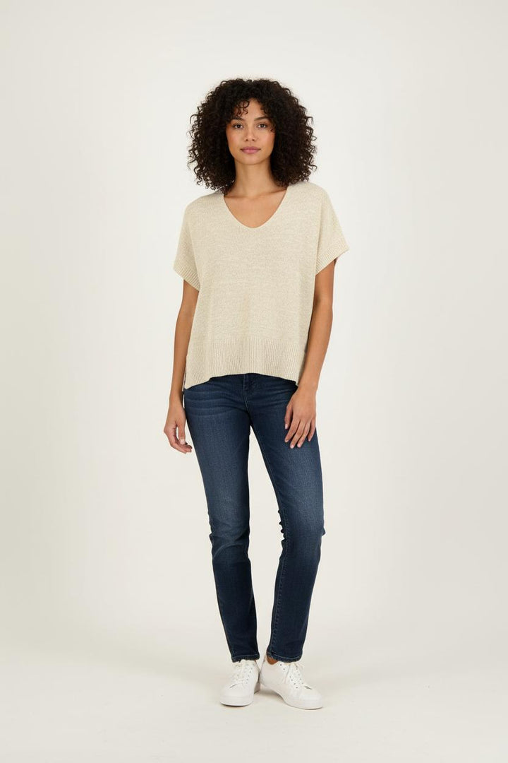 Pull Beige - Taille S/36 de la marque La Fée Maraboutée | PARAD80113 - Vendu par Paradigme - Image 1