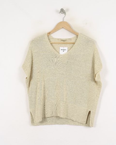 Pull Beige - Taille S/36 de la marque La Fée Maraboutée | PARAD80113 - Vendu par Paradigme - Image 2
