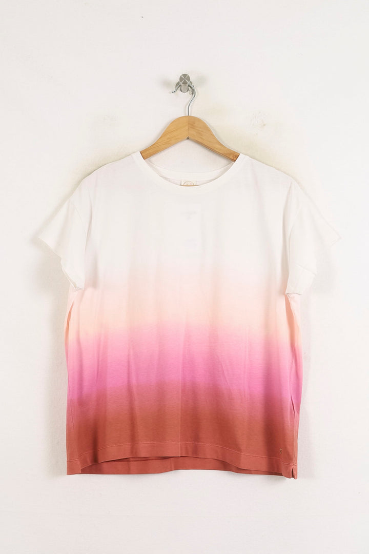 Tee-shirt Blanc et Rose - Taille L/40 de la marque Des petits hauts | PARAD80114 - Vendu par Paradigme - Image 2