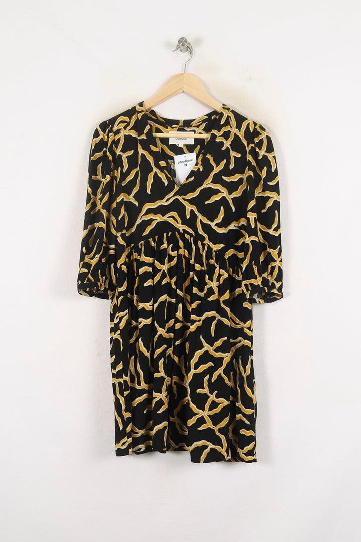 Robe Courte Noire et Jaune - Taille XS/34 de la marque ba&sh | PARAD80136 - Vendu par Paradigme - Image 2