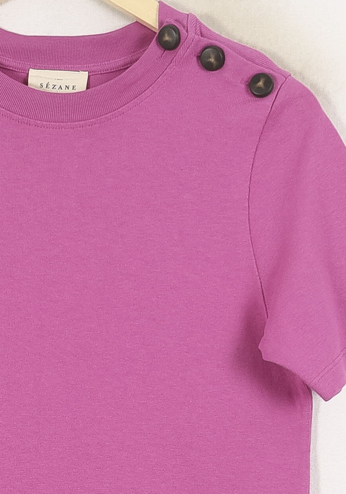 Robe T-shirt Longue Rose - Taille S/36 de la marque Sézane | PARAD80140 - Vendu par Paradigme - Image 3