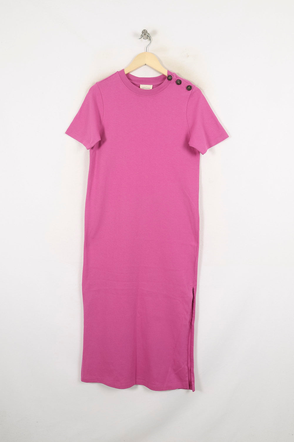 Robe T-shirt Longue Rose - Taille S/36 de la marque Sézane | PARAD80140 - Vendu par Paradigme - Image 2