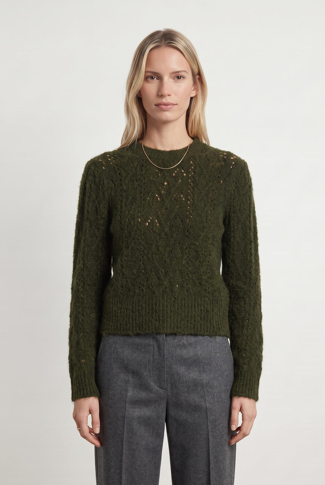 Pull Vert - Taille XS/34 de la marque La Fée Maraboutée | PARAD80147 - Vendu par Paradigme - Image 1