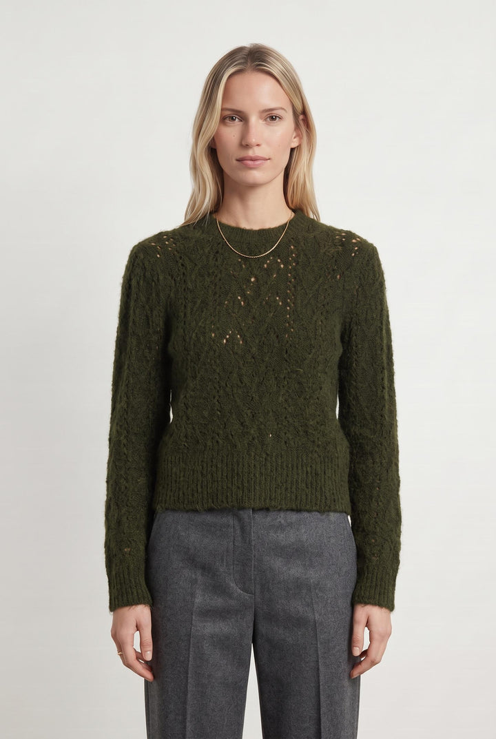 Pull Vert - Taille XS/34 de la marque La Fée Maraboutée | PARAD80147 - Vendu par Paradigme - Image 1