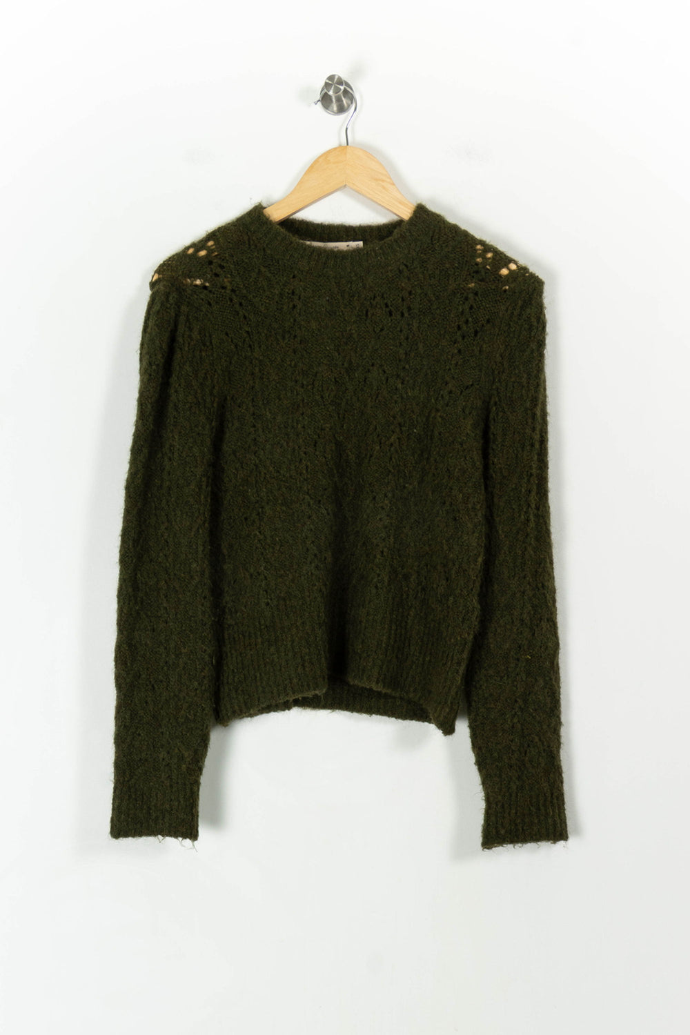 Pull Vert - Taille XS/34 de la marque La Fée Maraboutée | PARAD80147 - Vendu par Paradigme - Image 2