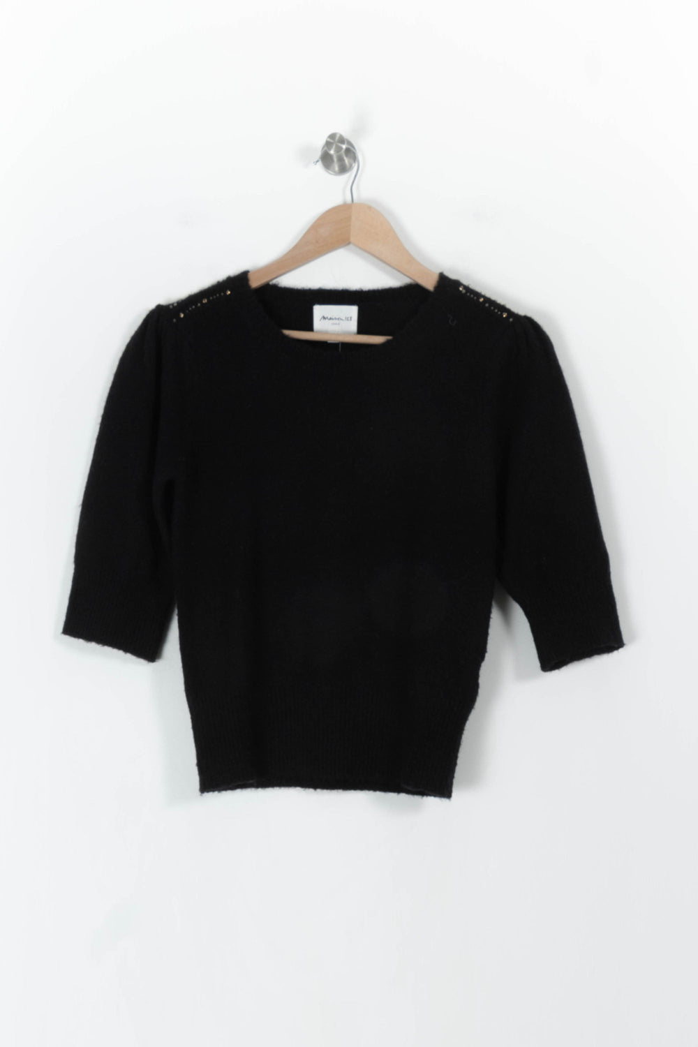 Pull Noir - Taille S/36 de la marque Maison 123 | PARAD80148 - Vendu par Paradigme - Image 2