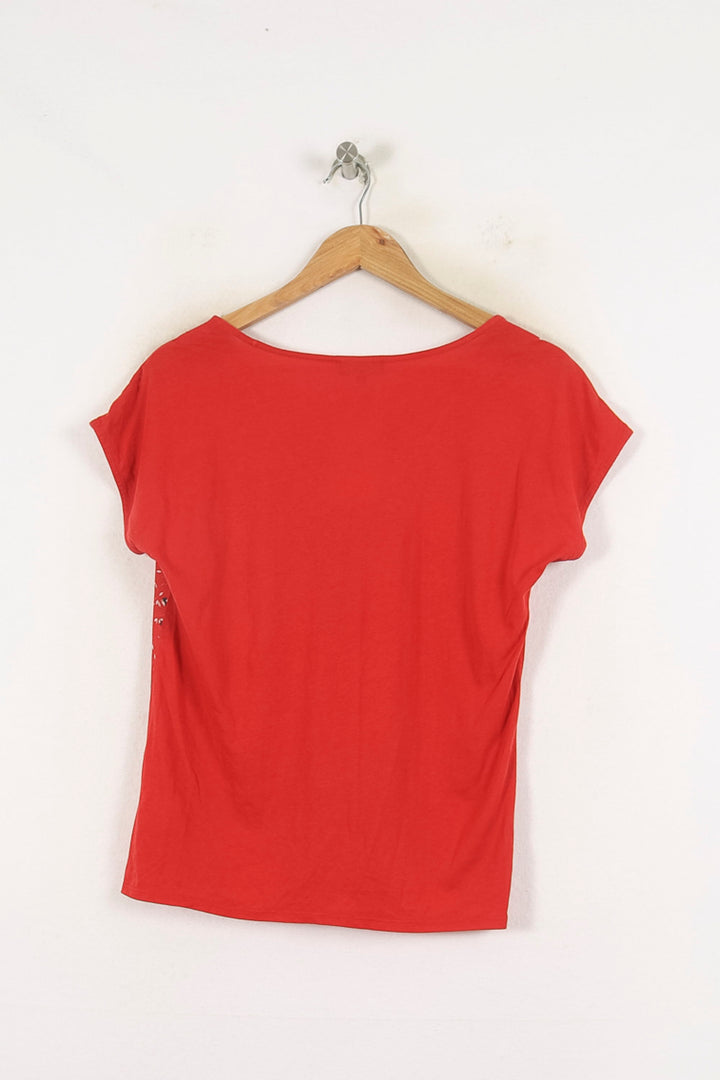 Tee-shirt Rouge - Taille M/38 de la marque Caroll | PARAD80149 - Vendu par Paradigme - Image 4