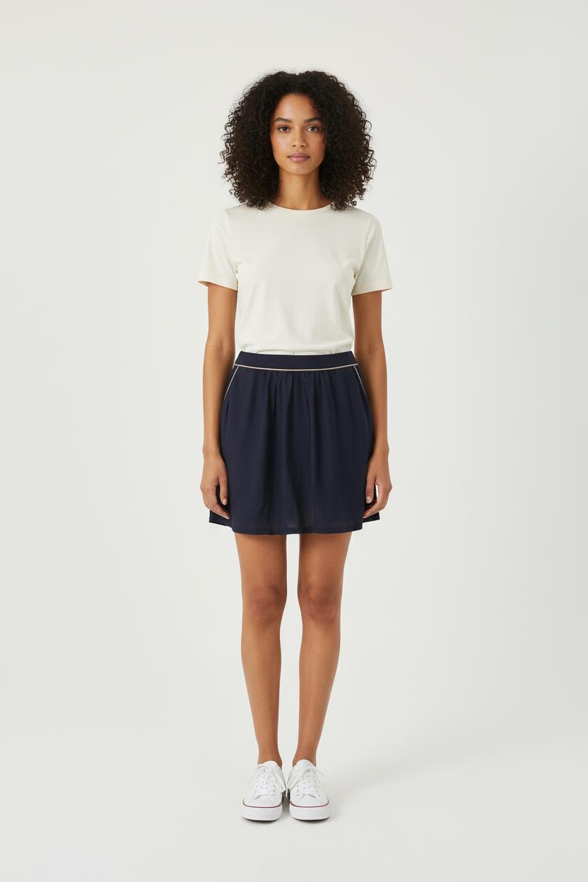 Jupe Courte Bleue - Taille L/40 de la marque Grace & Mila | PARAD80150 - Vendu par Paradigme - Image 1