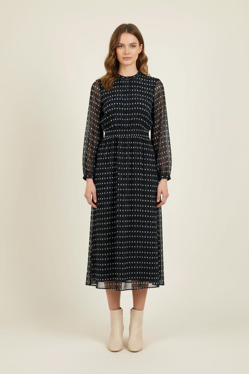 Robe Longue Bleu et Blanc - Taille S/36 de la marque Maison 123 | PARAD80154 - Vendu par Paradigme - Image 1