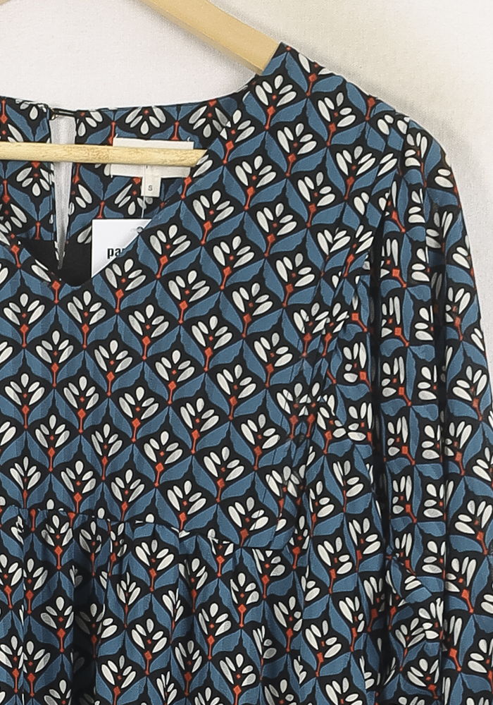 Robe Courte Bleue et Noire - Taille S/36 de la marque Grace & Mila | PARAD80160 - Vendu par Paradigme - Image 3