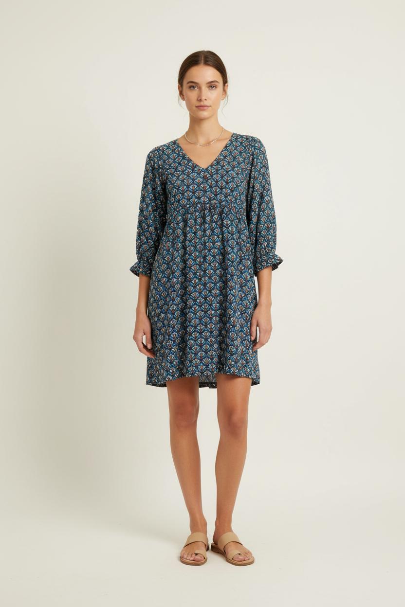 Robe Courte Bleue et Noire - Taille S/36 de la marque Grace & Mila | PARAD80160 - Vendu par Paradigme - Image 1