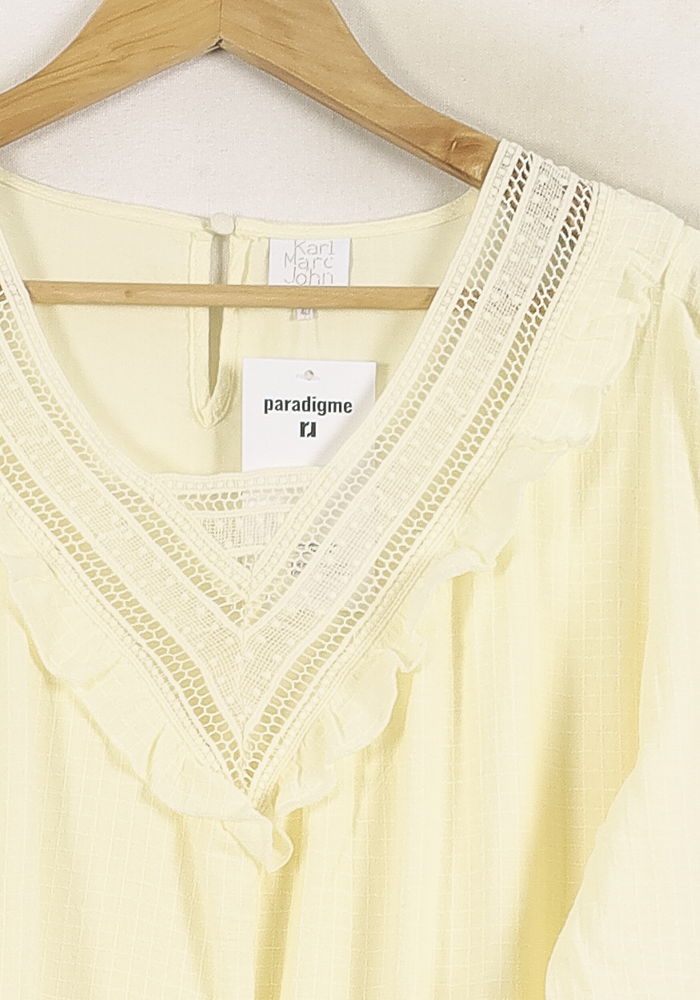 Robe Midi Jaune - Taille L/40 de la marque Karl Marc John | PARAD80161 - Vendu par Paradigme - Image 3