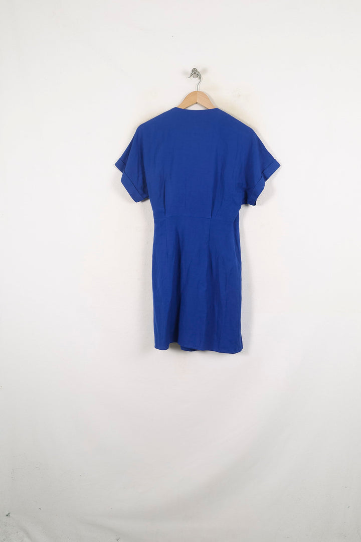 Robe Portefeuille Bleue - Taille XS/34 de la marque FRNCH | PARAD80162 - Vendu par Paradigme - Image 4
