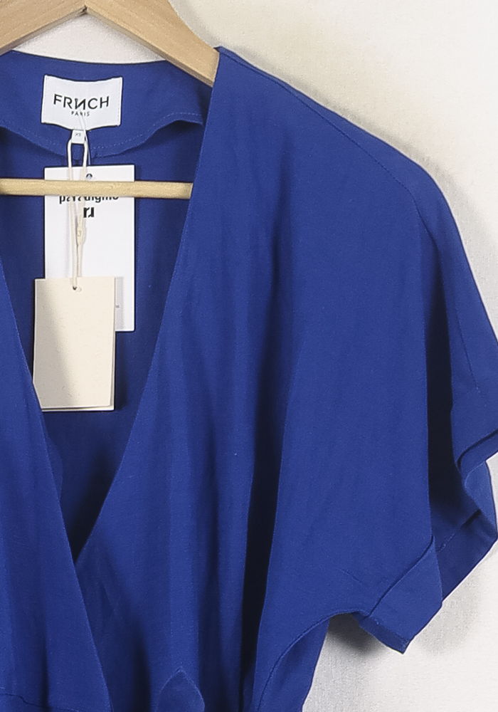Robe Portefeuille Bleue - Taille XS/34 de la marque FRNCH | PARAD80162 - Vendu par Paradigme - Image 3
